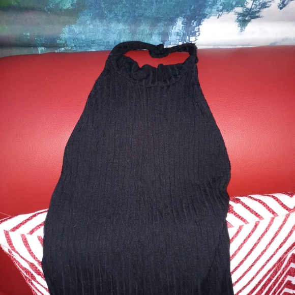 FASHION NOVA BLK RIBBED JUMPSUIT - Picture 11 of 14